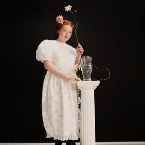 Simone Rocha X H&M Eyelet Dress M